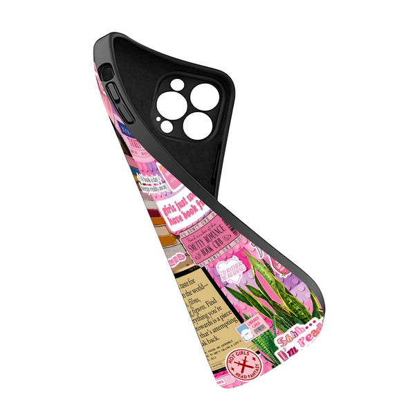 Pink Literary Aesthetic Silicone Case