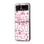 Pink Paws Samsung Z Flip Glass Case
