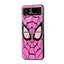 Pink Spider Mask Samsung Z Flip Glass Case