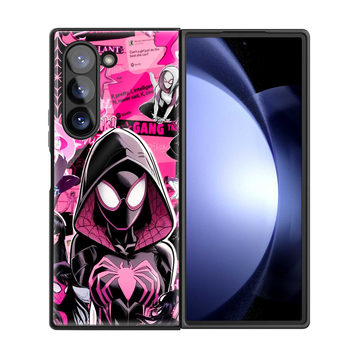Pink Webcore Samsung Z Fold Glass Case