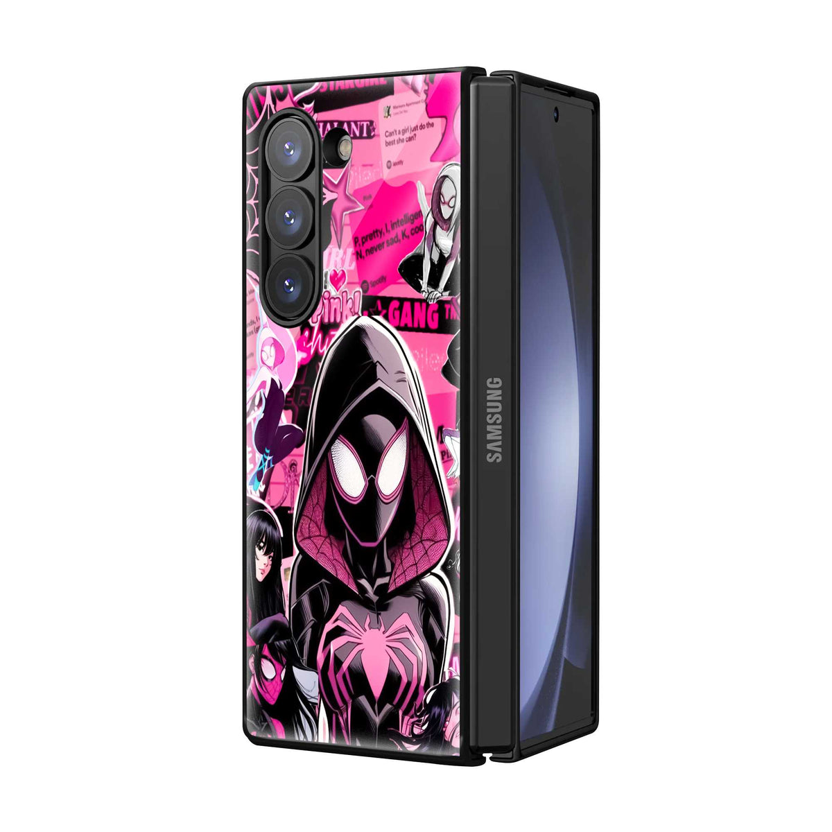 Pink Webcore Samsung Z Fold Glass Case