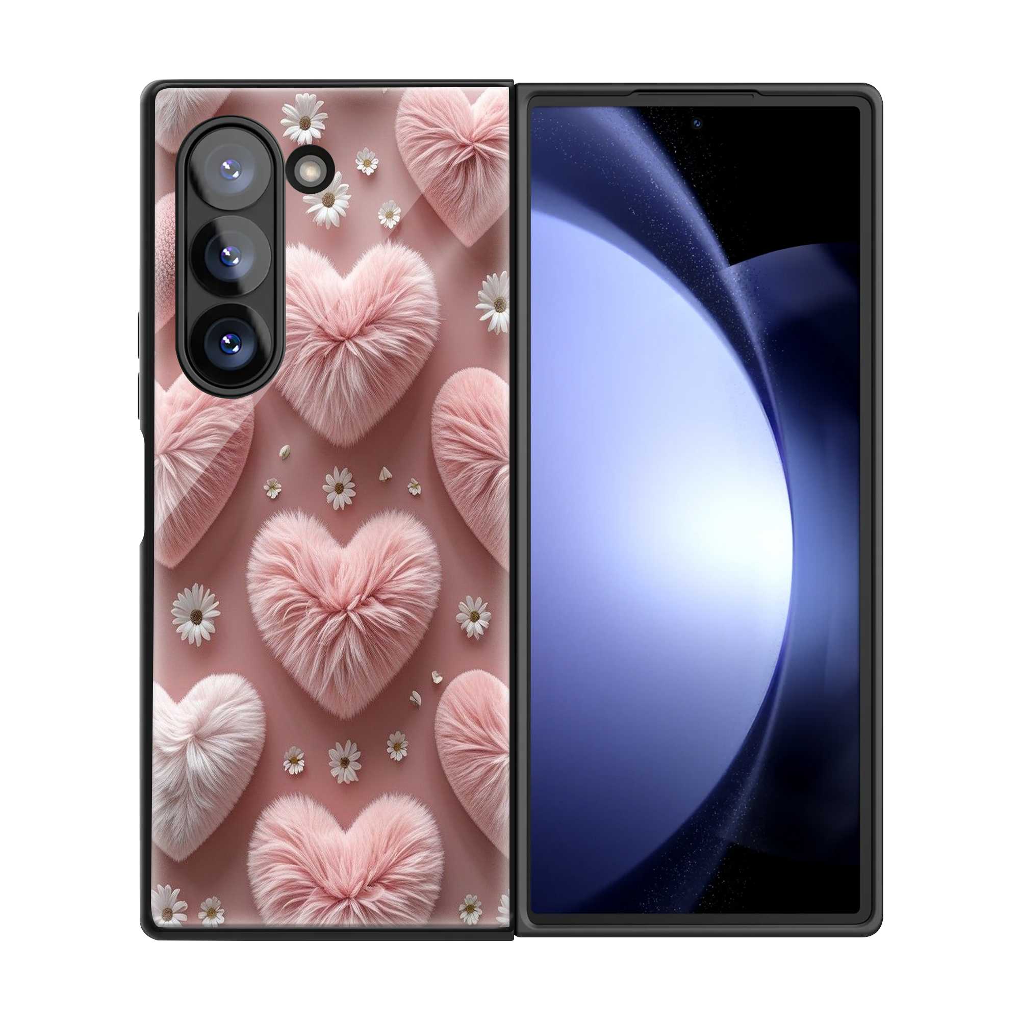Pink Whispers Samsung Z Fold Glass Case