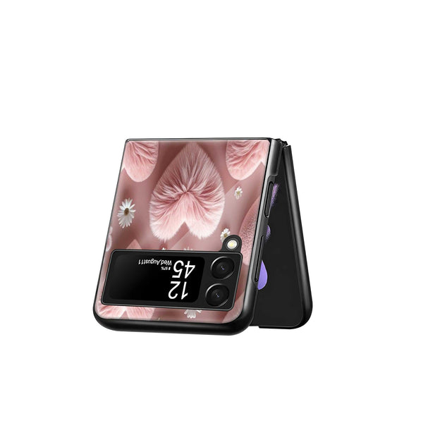 Pink Whispers Samsung Z Flip Glass Case