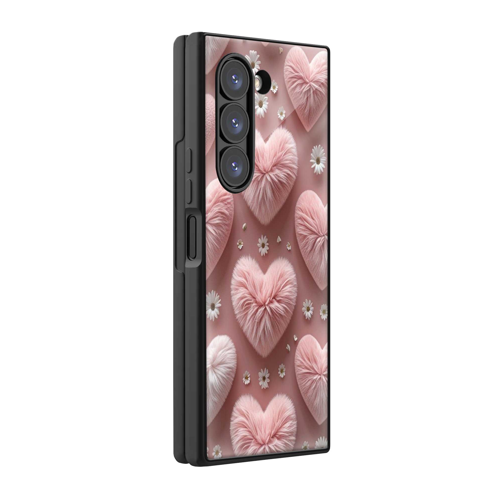 Pink Whispers Samsung Z Fold Glass Case