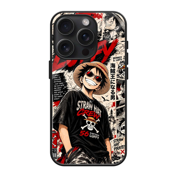 Pirate King Luffy Glass Case
