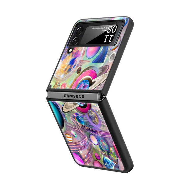 Planet Paradise Samsung Z Flip Glass Case