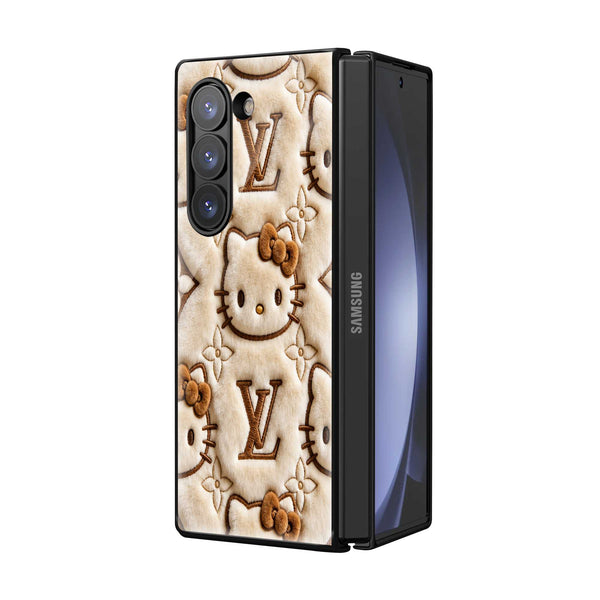 Plush Monotone Samsung Z Fold Glass Case