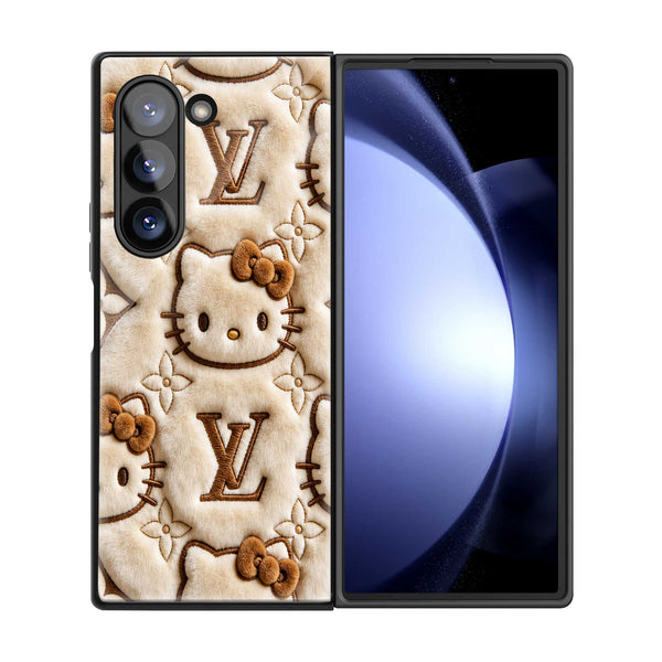 Plush Monotone Samsung Z Fold Glass Case