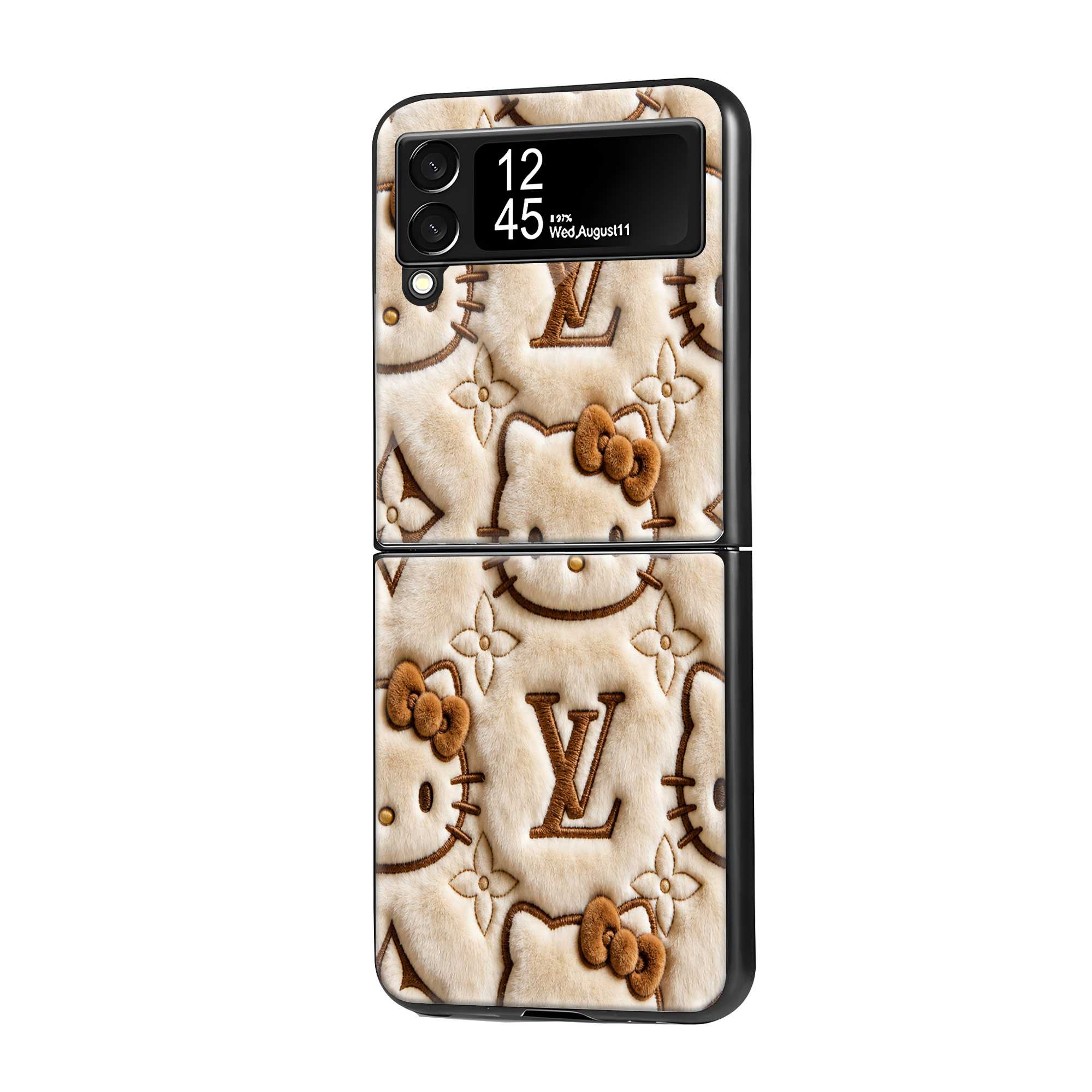 Plush Monotone Samsung Z Flip Glass Case Main image