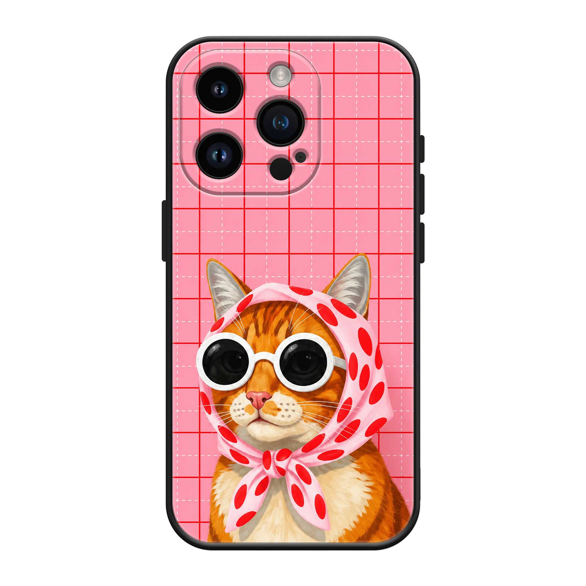 Polka Kitty Silicone Case