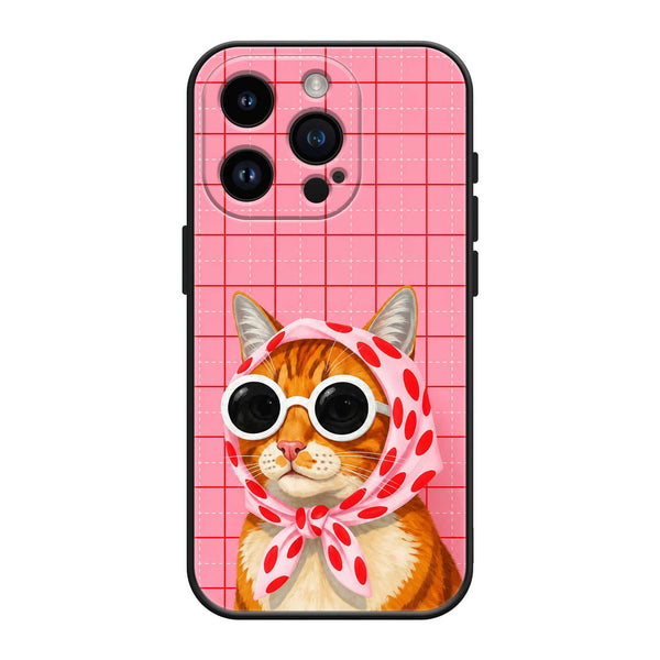 Polka Kitty Silicone Case