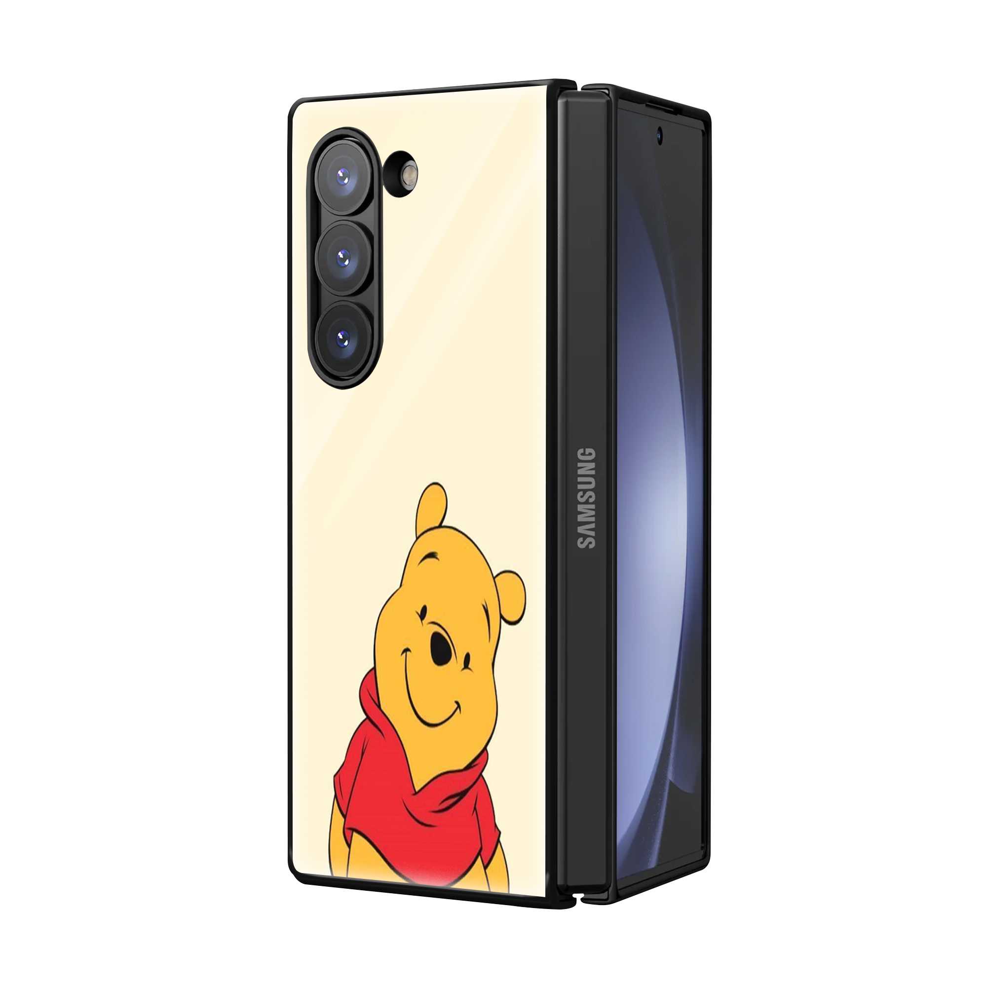 Pooh Bear Samsung Z Fold Glass Case