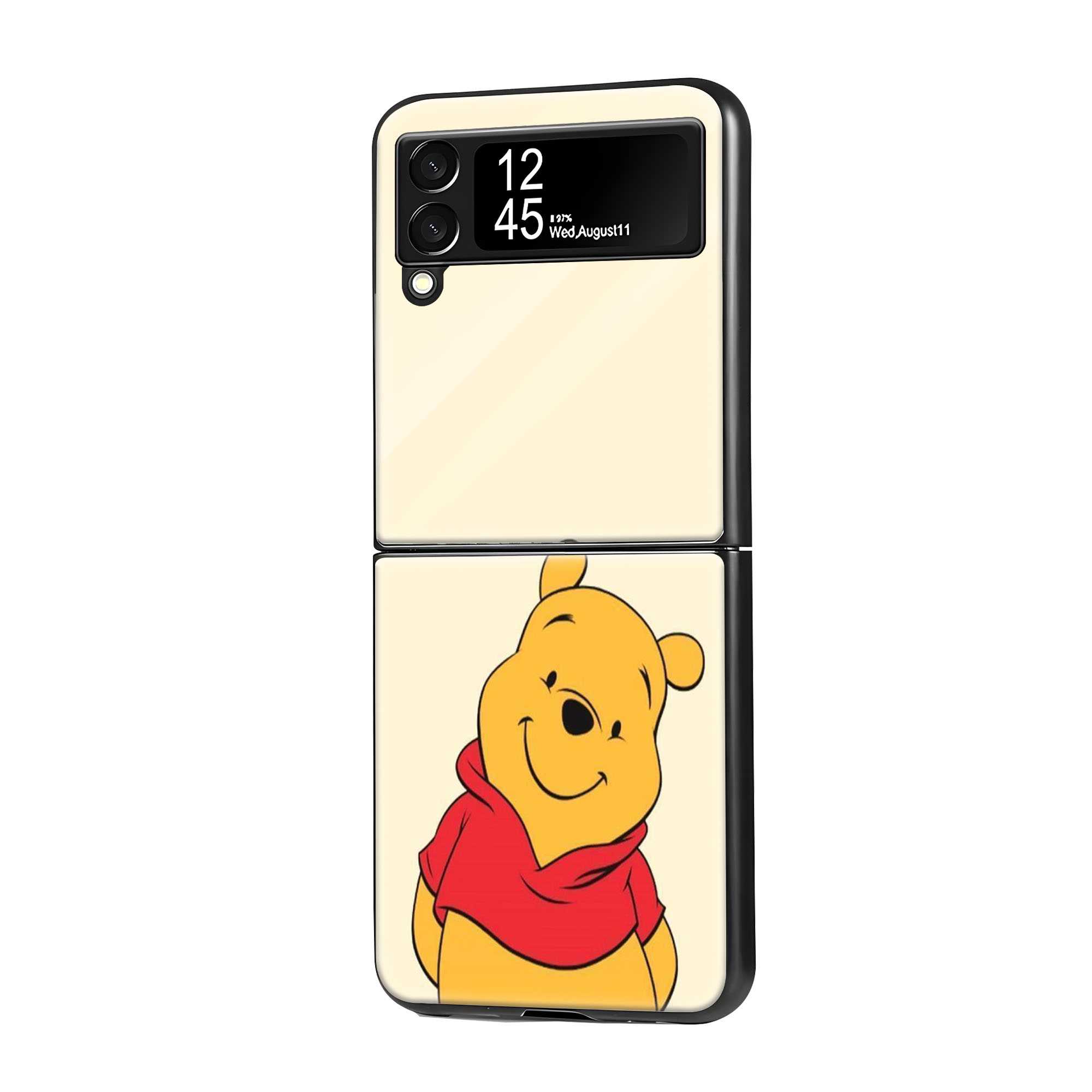 Pooh Bear Samsung Z Flip Glass Case