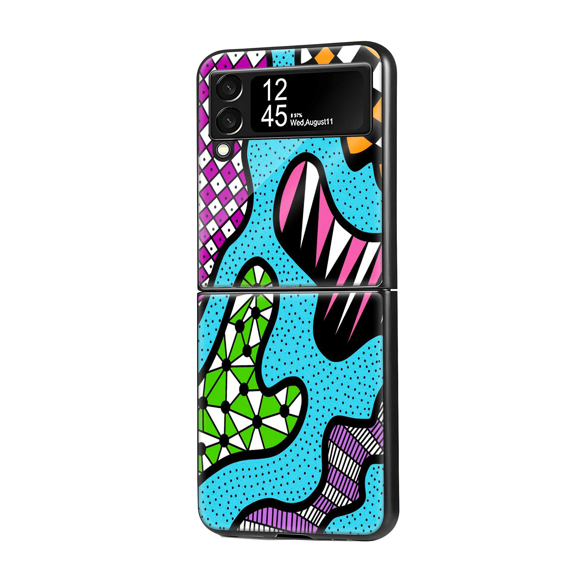 Pop Doodle Samsung Z Flip Glass Case