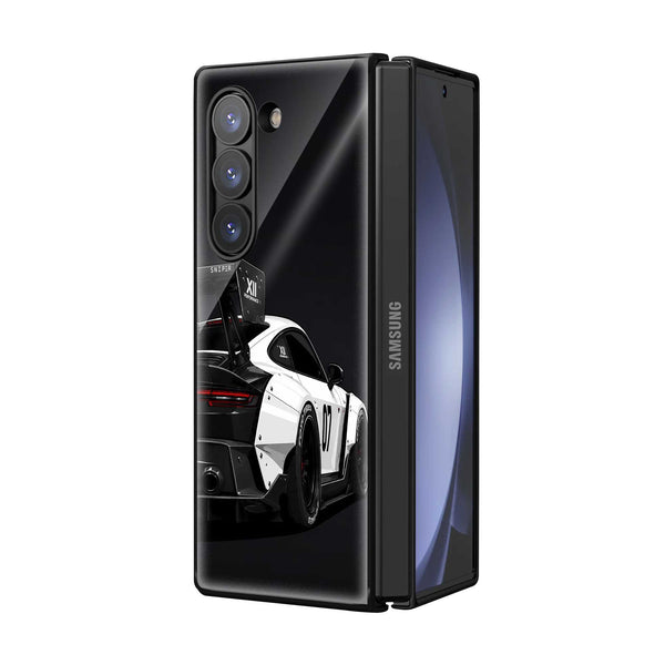 Porsche GT3 Racing Samsung Z Fold Glass Case