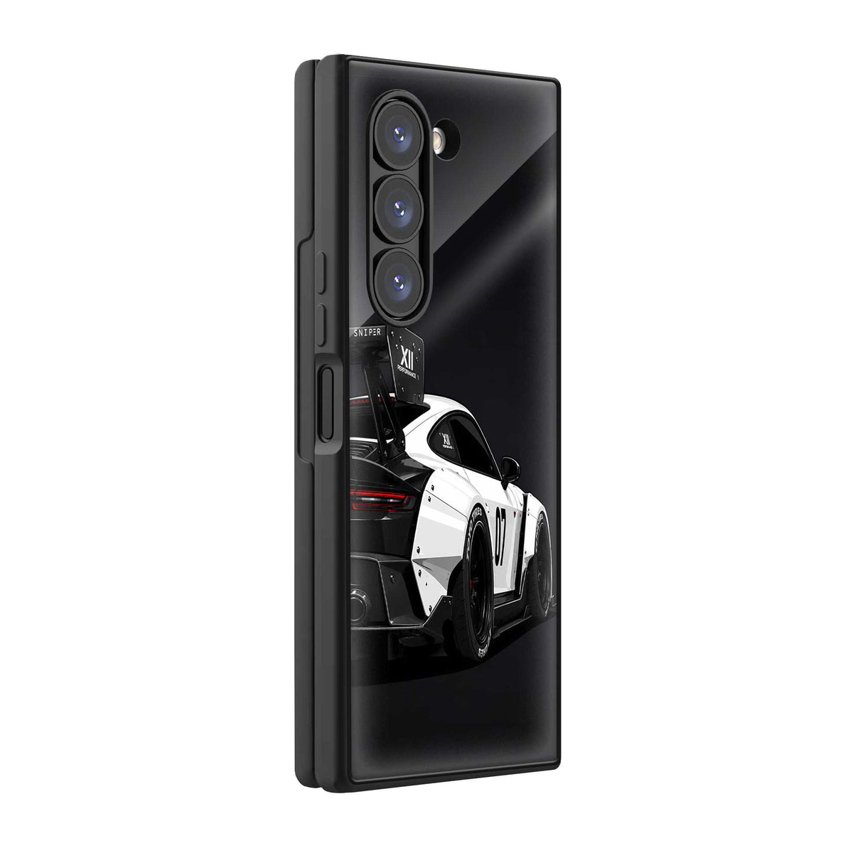 Porsche GT3 Racing Samsung Z Fold Glass Case