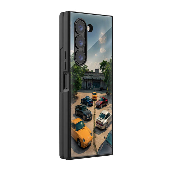 Porsche Heritage Samsung Z Fold Glass Case