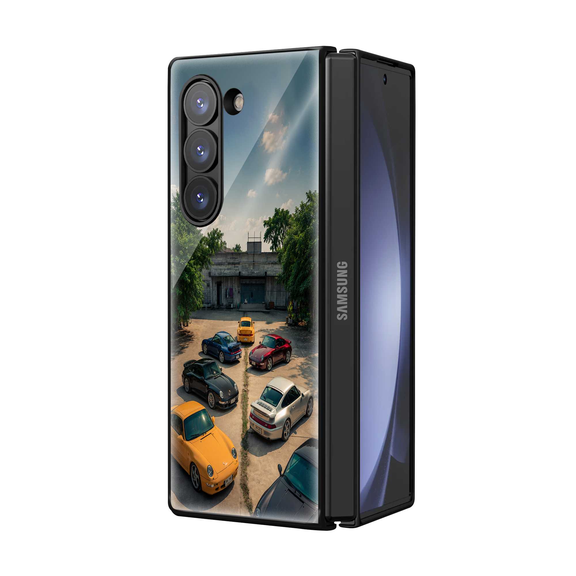 Porsche Heritage Samsung Z Fold Glass Case Secondary image
