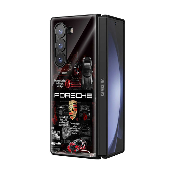 Porsche Pulse Samsung Z Fold Glass Case