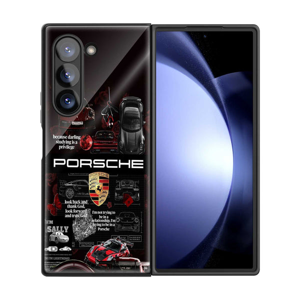 Porsche Pulse Samsung Z Fold Glass Case