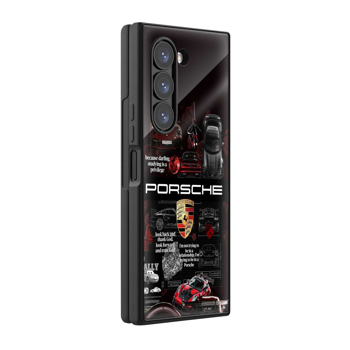 Porsche Pulse Samsung Z Fold Glass Case