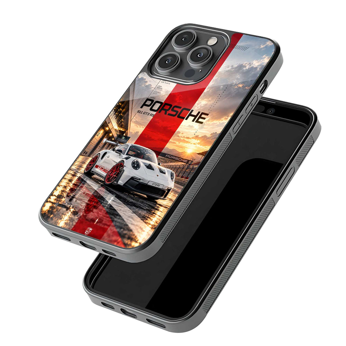 Porsche Redline Beast Glass Case
