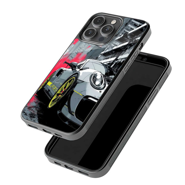 Porsche Street Racer Glass Case