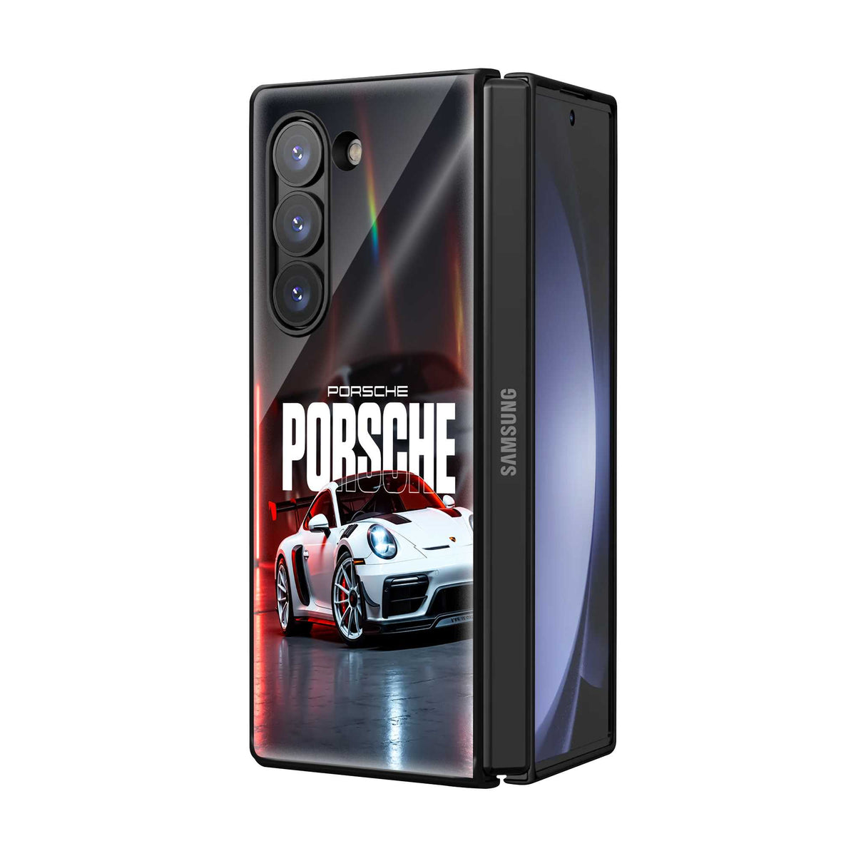 Porsche Velocity Samsung Z Fold Glass Case