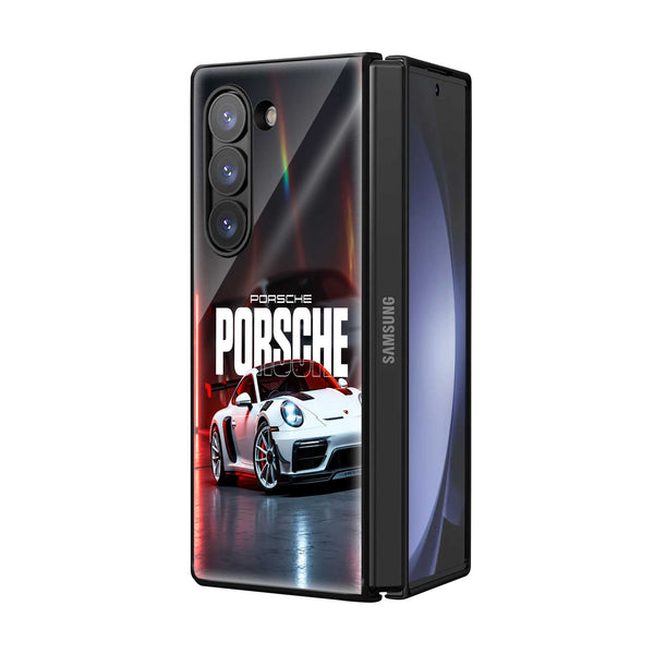 Porsche Velocity Samsung Z Fold Glass Case