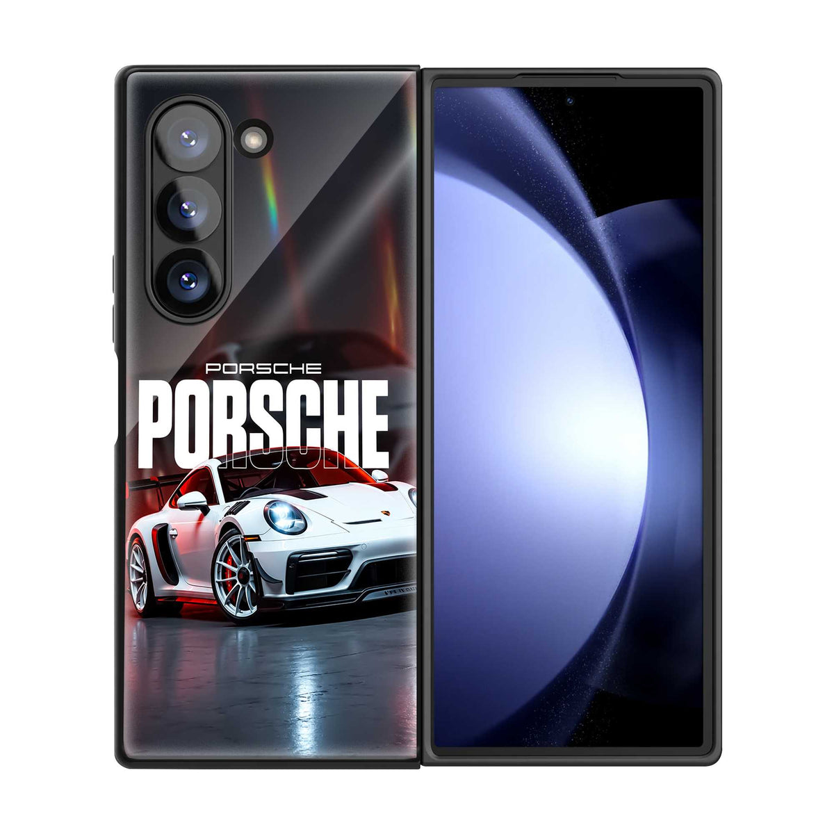 Porsche Velocity Samsung Z Fold Glass Case