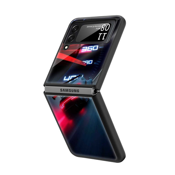 Porschee Samsung Z Flip Glass Case