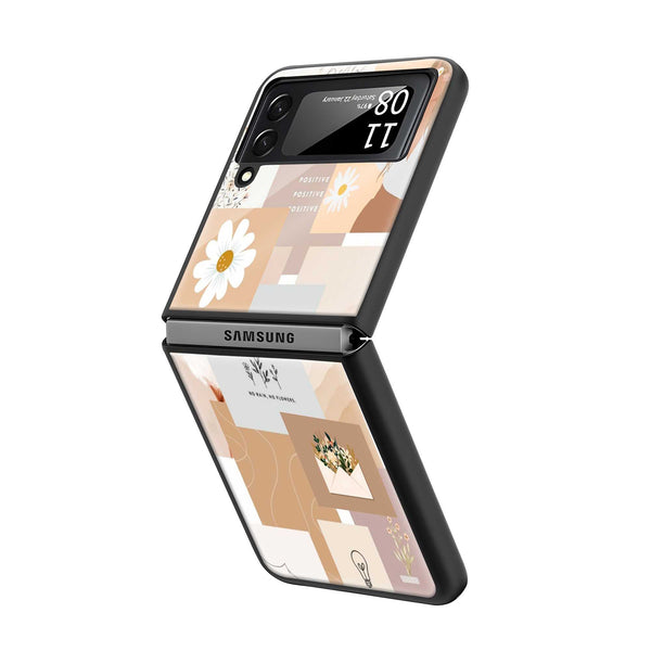 Positive Vibes Samsung Z Flip Glass Case
