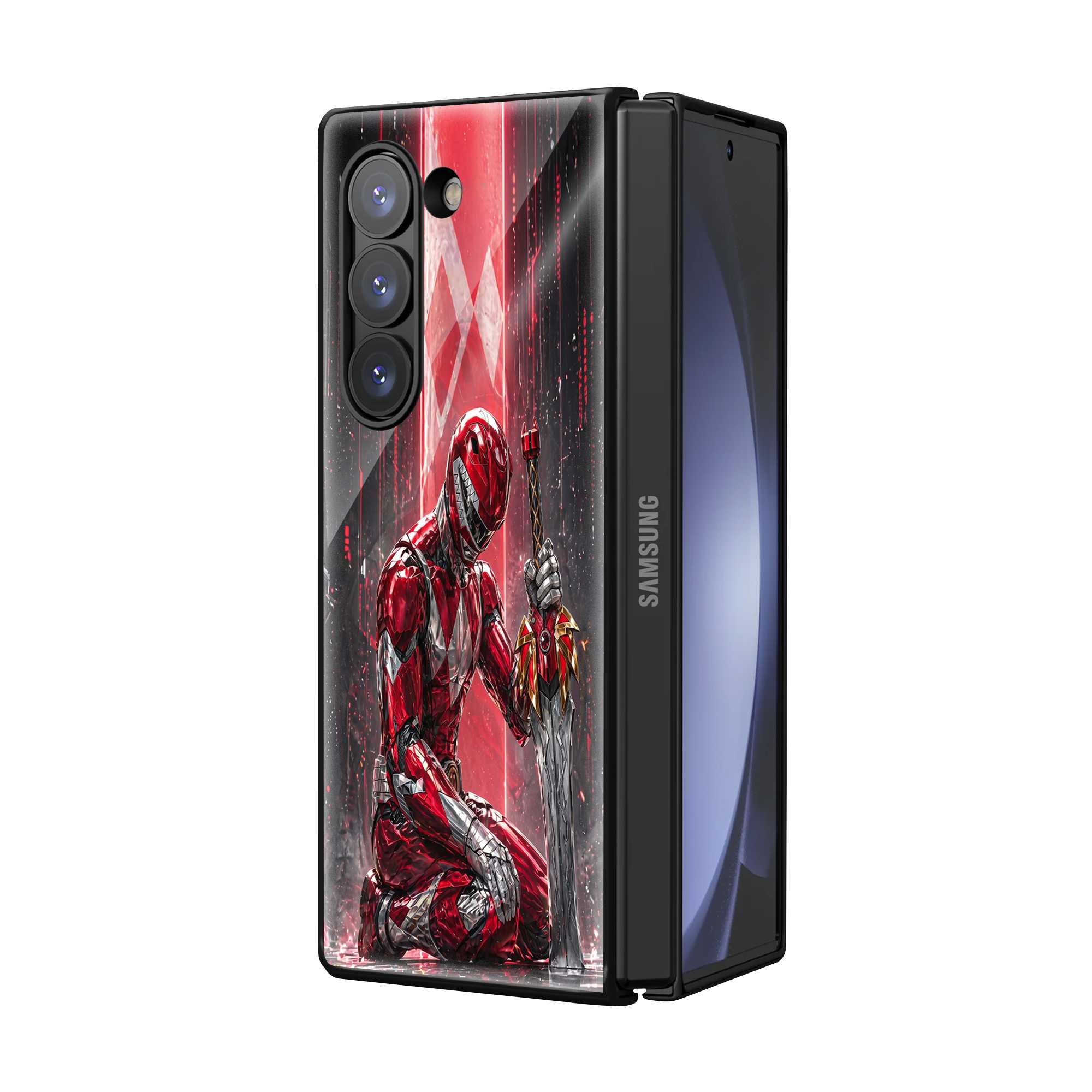 Power Ranger Samsung Z Fold Glass Case
