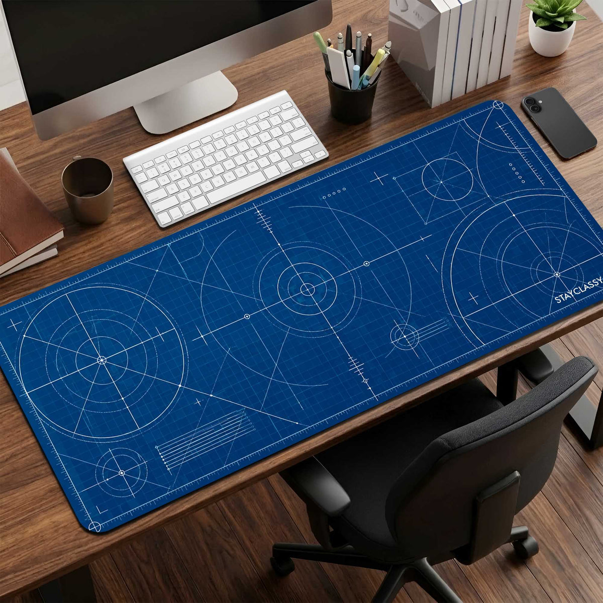 Precision Blueprint Desk Mat Main image
