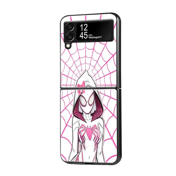 Pretty Web Samsung Z Flip Glass Case