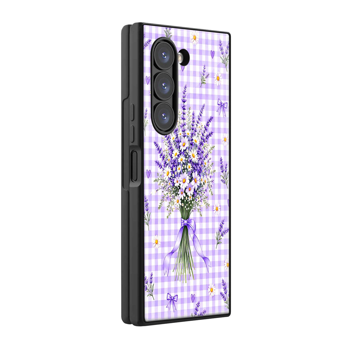 Purple Meadow Samsung Z Fold Glass Case