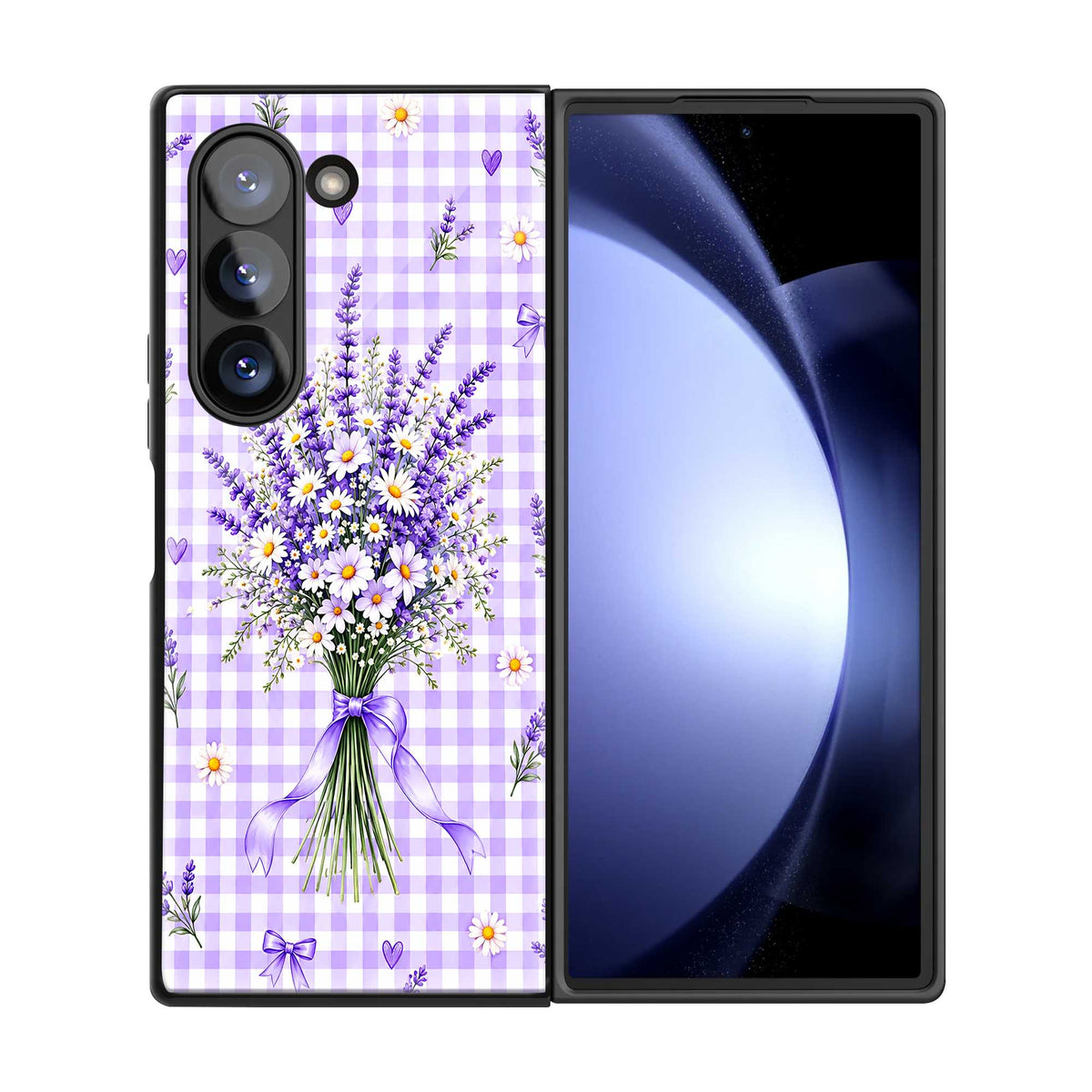Purple Meadow Samsung Z Fold Glass Case
