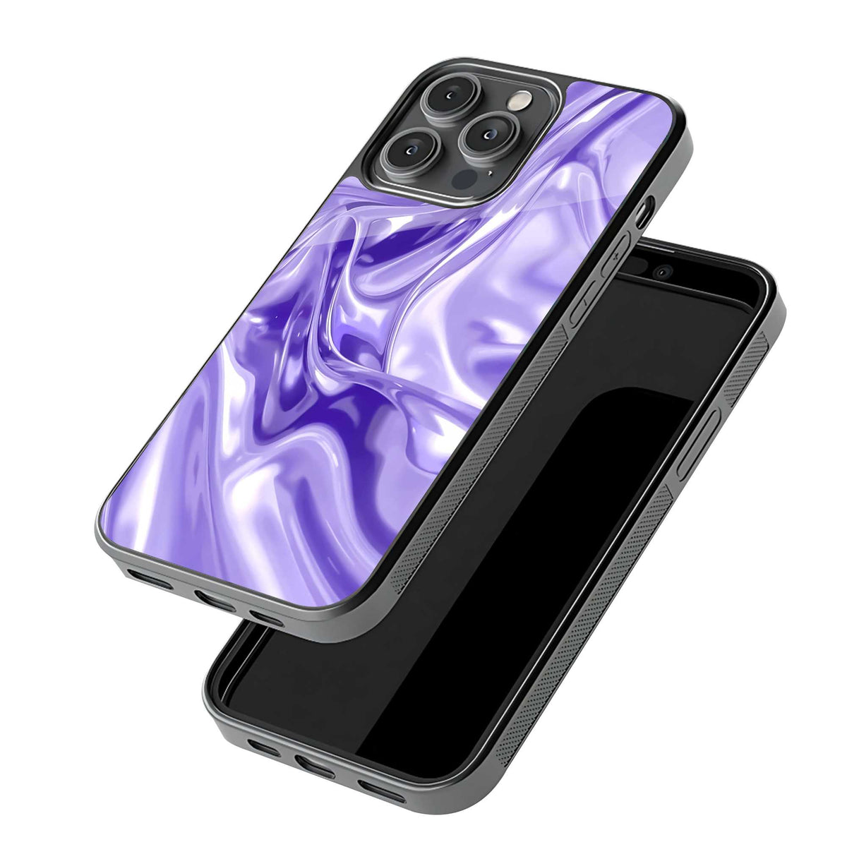 Purple Silk Glass Case