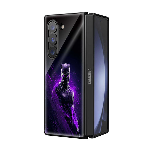 Purple Vengeance Samsung Z Fold Glass Case