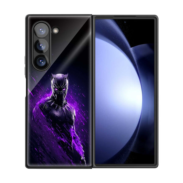 Purple Vengeance Samsung Z Fold Glass Case
