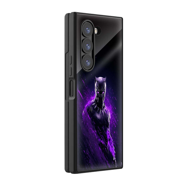 Purple Vengeance Samsung Z Fold Glass Case