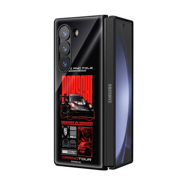 Pyro Porsche Samsung Z Fold Glass Case
