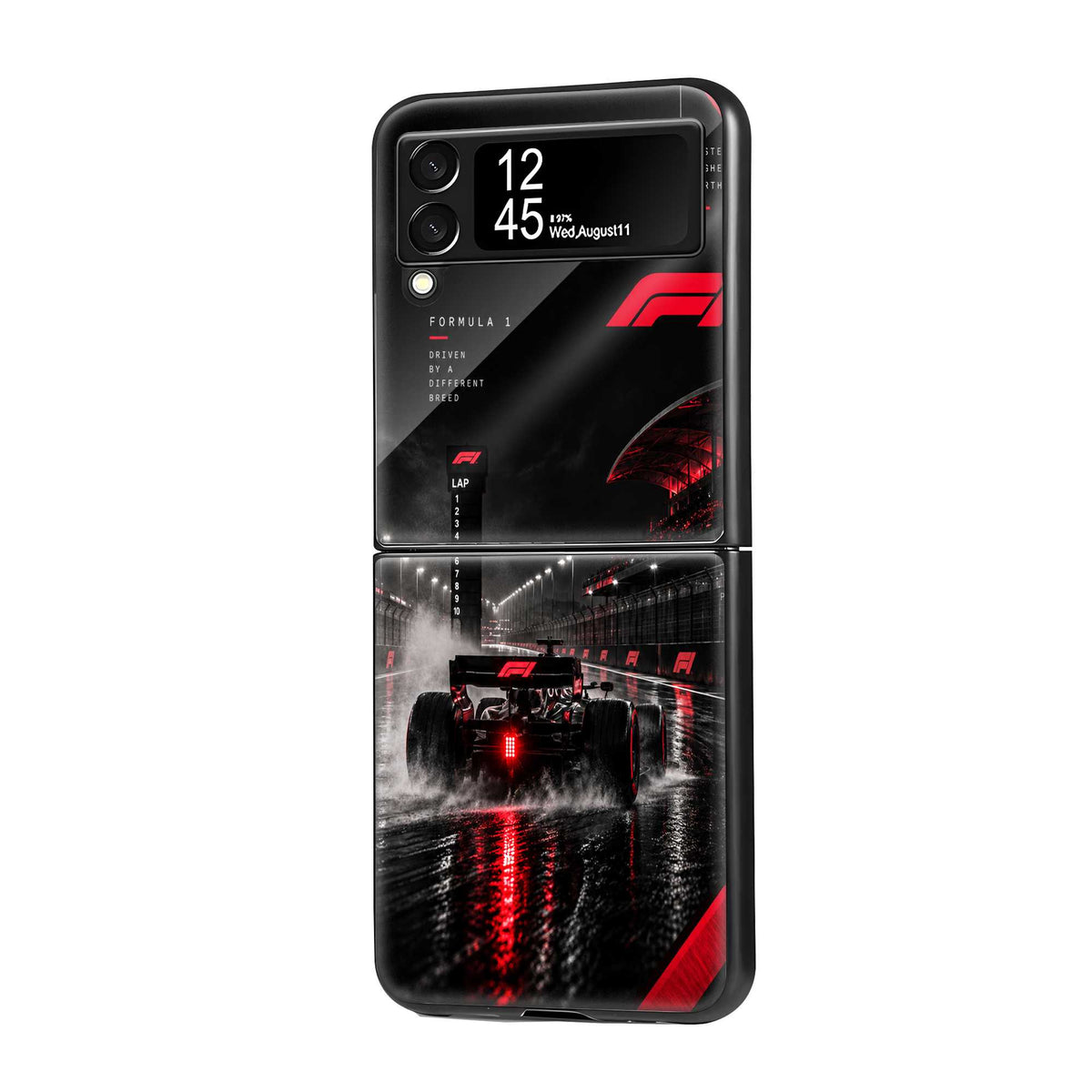 Race After Dark Samsung Z Flip Glass Case
