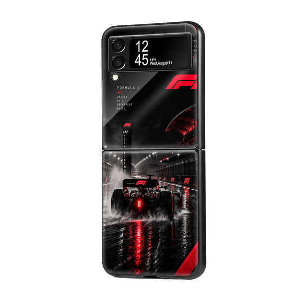 Race After Dark Samsung Z Flip Glass Case