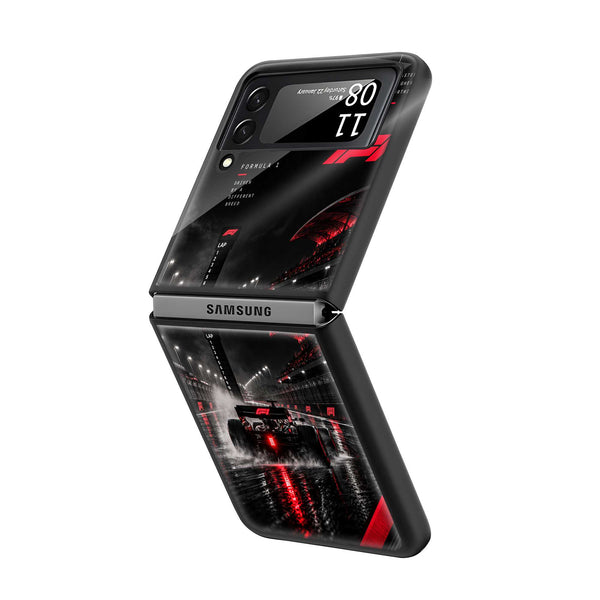 Race After Dark Samsung Z Flip Glass Case