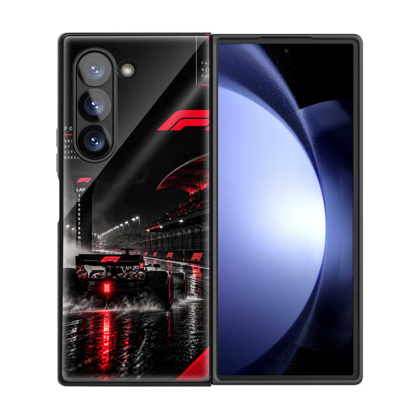Race After Dark Samsung Z Fold Glass Case
