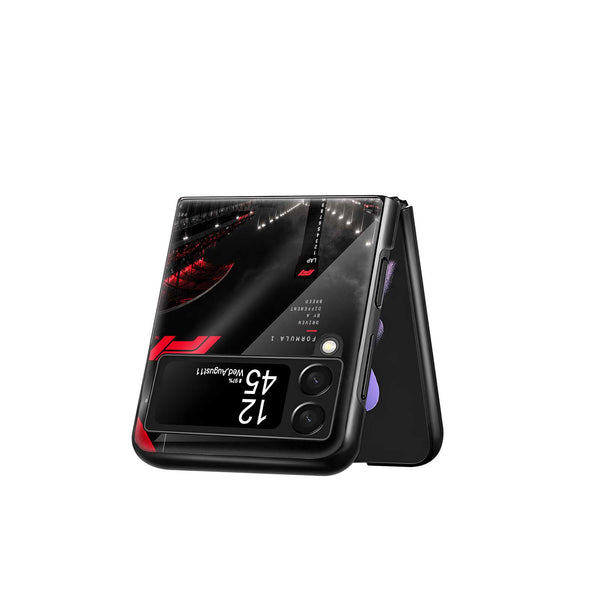 Race After Dark Samsung Z Flip Glass Case