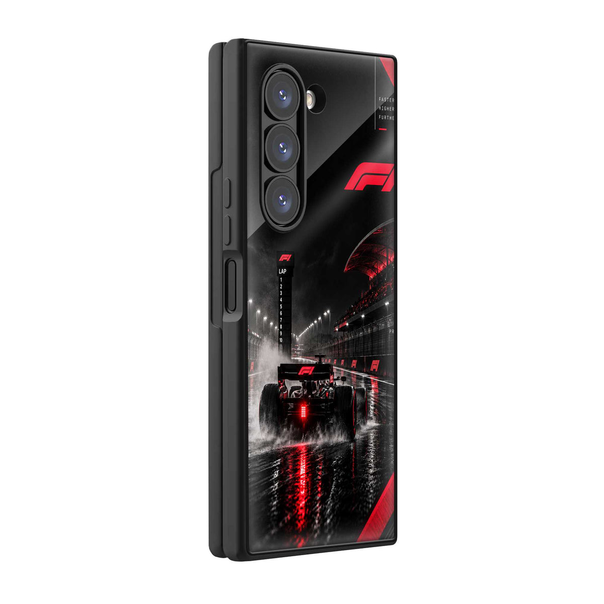Race After Dark Samsung Z Fold Glass Case