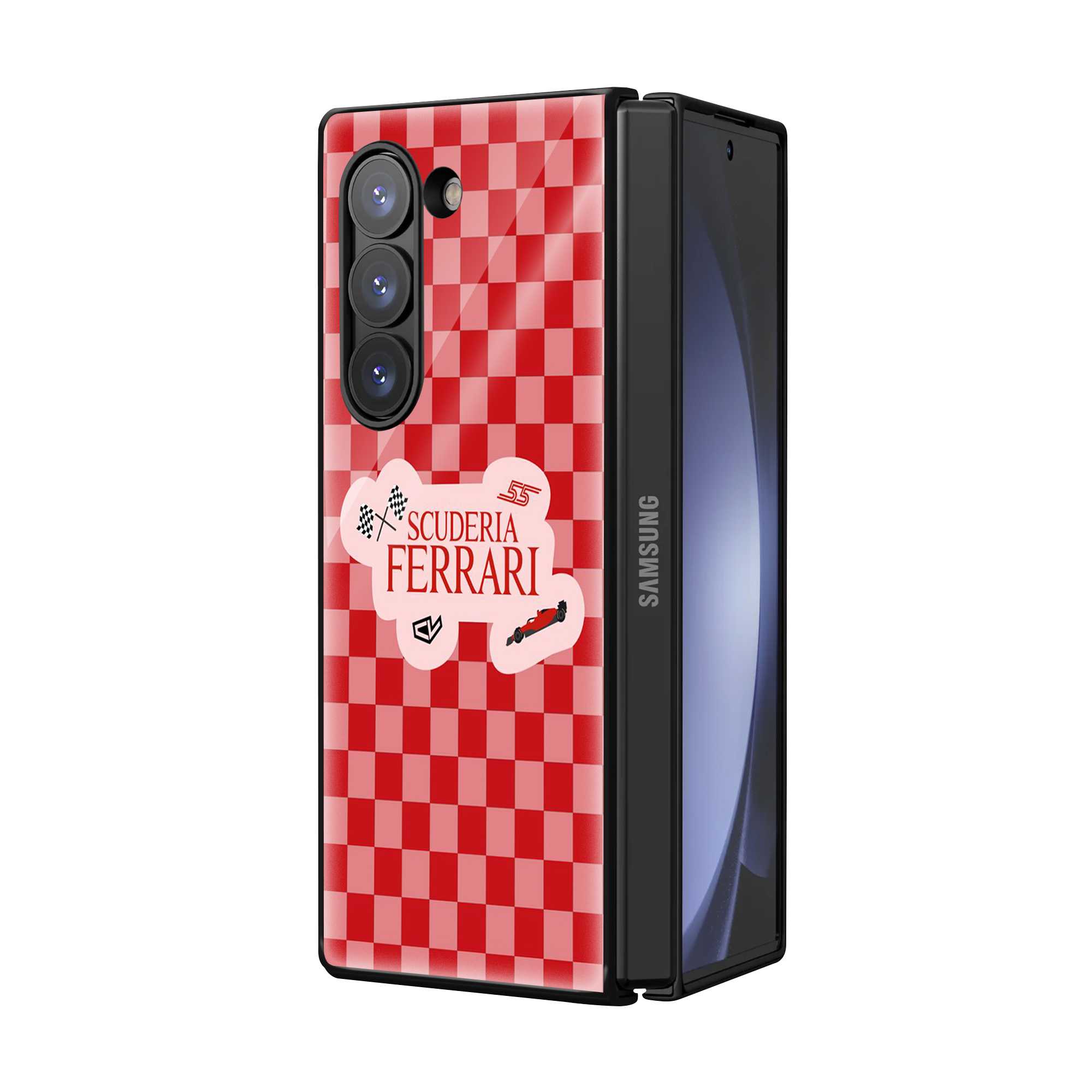Race Day Samsung Z Fold Glass Case