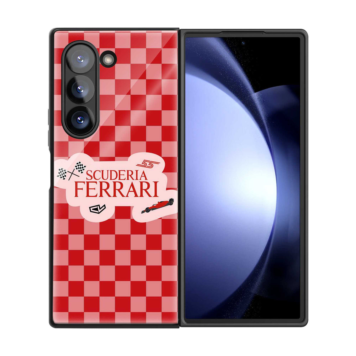 Race Day Samsung Z Fold Glass Case